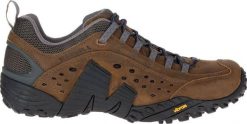 Buty trekkingowe męskie Merrell Intercept brązowe r. 42 (J598633). Brązowe trekkingi męskie Merrell. Za 533.99 zł.