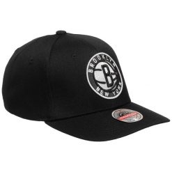 Mitchell & Ness czapka z daszkiem NBA Brooklyn Nets NBA Team Ground 2.0. Czarne czapki i kapelusze męskie Mitchell & Ness, bez wzorów, sportowe. Za 149.00 zł.
