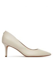 LAUREN RALPH LAUREN Szpilki Lanette 802972024002 Biały. Białe szpilki damskie Lauren Ralph Lauren, bez wzorów, ze skóry, bez obcasa, bez zapięcia. Za 469.99 zł.