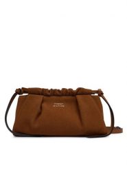 Tommy Hilfiger Torebka AW0AW19010 Brązowy. Brązowe torebki do ręki damskie Tommy Hilfiger, bez wzorów, ze skóry, bez dodatków. Za 699.99 zł.