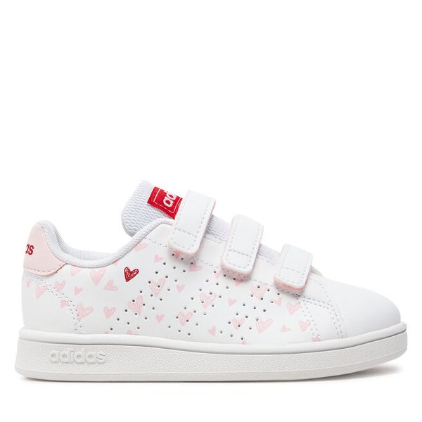 Sneakersy adidas. Czerwone trampki i tenisówki chłopięce Adidas, bez wzorów, bez zapięcia. Za 279.99 zł.