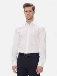 Tommy Hilfiger Koszula MW0MW39279 Biały Slim Fit. Białe koszule męskie Tommy Hilfiger, m, bez wzorów, z bawełny, biznesowe, bez kołnierzyka, bez ramiączek. Za 249.99 zł.