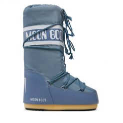Śniegowce Moon Boot. Niebieskie śniegowce i trapery damskie Moon Boot, z nylonu. Za 469.99 zł.