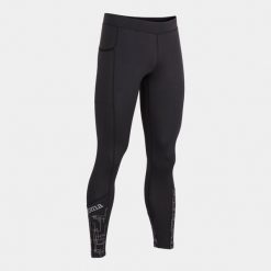 Legginsy do biegania męskie Joma Elite VIII. Czarne legginsy sportowe męskie Joma, m, bez wzorów, z elastanu, długie, do biegania. Za 169.99 zł.