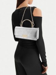 Nine West Torebka CEO-Mercer Mood-KY317 Srebrny. Szare kopertówki damskie Nine West, bez wzorów, z materiału, bez dodatków. Za 179.99 zł.