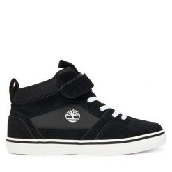 Sneakersy Timberland. Czarne trampki i tenisówki chłopięce Timberland, bez wzorów, bez zapięcia. Za 199.99 zł.