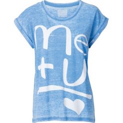 T-shirt z efektem oil-wash" bonprix niebieski "oil-wash". T-shirty damskie marki DOMYOS. Za 37.99 zł.