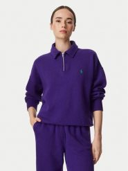 Polo Ralph Lauren Bluza 211B18685015 Fioletowy Regular Fit. Fioletowe bluzy damskie Polo Ralph Lauren, s, bez wzorów, z bawełny, bez kaptura. Za 773.99 zł.