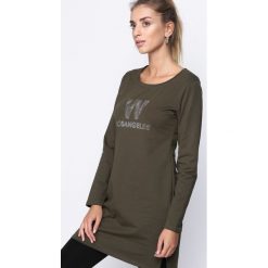 Ciemnozielona Tunika Follow My Lead. Tuniki damskie marki Born2be. Za 44.99 zł.
