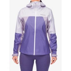 Kurtka przeciwdeszczowa damska Columbia Inner Limits IV Jacket. Fioletowe kurtki damskie Columbia, bez wzorów, bez kaptura. Za 500.49 zł.