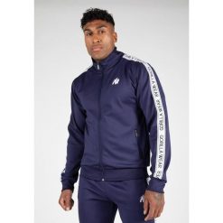 Delaware Kurtka dresowa - Granatowy. Niebieskie kurtki męskie GORILLA WEAR, l, bez wzorów, z dresówki, na fitness i siłownię. Za 290.00 zł.