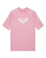 Koszulka rash vest z krótkim rękawem dla Dziewczynki WHOLEHEARTED Różowy. Czerwone t-shirty i topy dla dziewczynek Roxy, bez wzorów, z elastanu, bez ramiączek. Za 94.99 zł.
