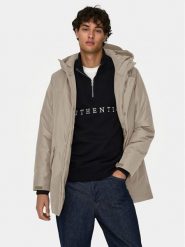 Only & Sons Kurtka zimowa 22025871 Beżowy Regular Fit. Brązowe kurtki męskie Only & Sons, na zimę, l, bez wzorów, z syntetyku, bez kaptura. Za 319.99 zł.