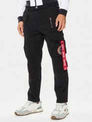 Aeronautica Militare Spodnie cargo 241PA1582CT3255 Czarny Regular Fit. Czarne spodnie materiałowe męskie Aeronautica Militare, m, bez wzorów, z bawełny. Za 379.99 zł.