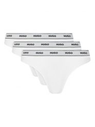 HUGO Komplet fig Triplet Brief Stripe 50480157 Biały. Białe figi damskie Hugo, xxl, bez wzorów, z bawełny. Za 119.99 zł.