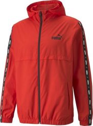Kurtka męska Puma ESS+TAPE Windbreaker czerwona r. M. Czerwone kurtki męskie Puma, m, bez wzorów, bez kaptura. Za 199.81 zł.