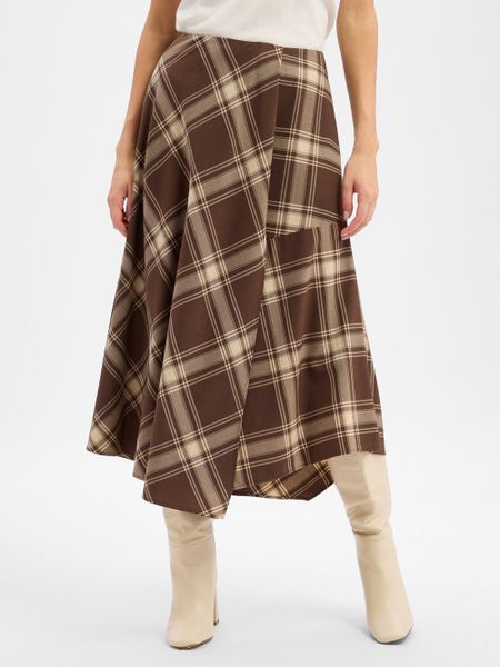 Weekend Max Mara Spódnica kopertowa Kobiety brązowy|beżowy, 42. Brązowe spódnice damskie Weekend Max Mara, uniwersalny, bez wzorów, kopertowe. Za 1,349.95 zł.