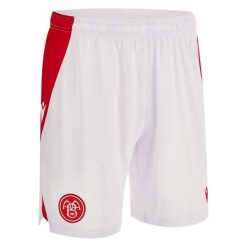Autentyczne spodenki domowe Aalborg FC 2023/24. Białe szorty męskie Macron, m, bez wzorów, z materiału. Za 170.50 zł.