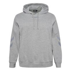 Damska bluza z kapturem Hummel Legacy Plus. Szare bluzy damskie Hummel, bez wzorów, z kapturem, na fitness i siłownię. Za 250.00 zł.