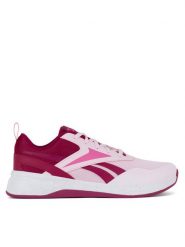 Reebok Buty halowe NANO PLAY 100209273 Różowy. Czerwone buty sportowe dziewczęce Reebok, bez wzorów, z materiału, bez zapięcia. Za 199.99 zł.