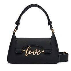 Torebka LOVE MOSCHINO. Czarne torebki do ręki damskie Love Moschino, bez wzorów, klasyczne, bez dodatków. Za 919.99 zł.