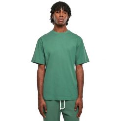 Koszulka Męska Gładka Taliowana. Zielone koszulki sportowe męskie Urban Classics, m, bez wzorów, bez kołnierzyka, bez ramiączek, trekkingowe. Za 57.99 zł.