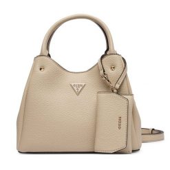 Torebka Guess. Brązowe torebki do ręki damskie Guess, z aplikacjami, bez dodatków. Za 584.99 zł.