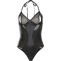 Body ze stringami "ouvert" bonprix czarny. Body damskie marki bonprix. Za 59.99 zł.