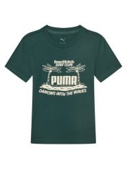 Puma T-Shirt MID90S Graphic 685152 Zielony Regular Fit. Zielone t-shirty dla chłopców Puma, bez wzorów, z bawełny, bez ramiączek. Za 55.99 zł.