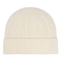 Czapka Guess. Białe czapki i kapelusze damskie Guess, na zimę, z aplikacjami. Za 214.99 zł.