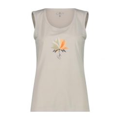 Koszulka damska turystyczna CMP 38T6666. Brązowe koszulki sportowe damskie CMP, l, bez wzorów, bez kołnierzyka, bez ramiączek. Za 159.00 zł.