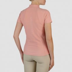 Damska koszulka do jazdy konnej EQPRO Grande. Brązowe t-shirty damskie Horka, l, bez wzorów, z materiału, eleganckie, bez kołnierzyka. Za 263.50 zł.