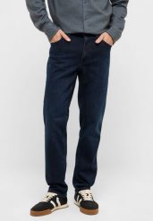 Męskie Spodnie jeansowe Mustang Style Washington Straight Denim Blue 1016983 5000 801. Niebieskie spodnie materiałowe męskie Mustang, l, bez wzorów, z denimu. Za 219.99 zł.