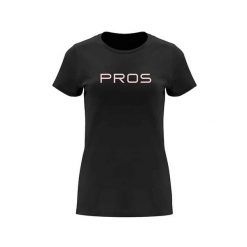 Koszulka damska t-shirt PROS. Czarne t-shirty damskie Pros, bez wzorów, bez kołnierzyka. Za 129.00 zł.