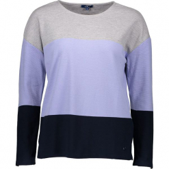 Bluza w kolorze lawendowo-granatowo-szarym. Niebieskie bluzy damskie Tom Tailor Adults, z bawełny. W wyprzedaży za 99.95 zł.