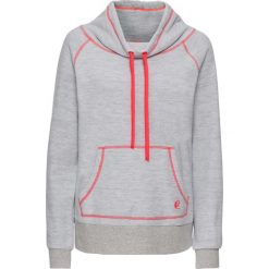 Bluza z polaru bonprix szary melanż - neonowy pomarańczowy. Bluzy damskie marki KALENJI. Za 49.99 zł.