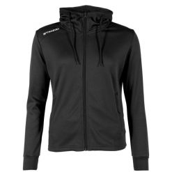 Damska bluza dresowa z kapturem zapinana na zamek błyskawiczny Stanno Field. Czarne bluzy damskie STANNO, l, bez wzorów, z dresówki, z kapturem. Za 183.00 zł.