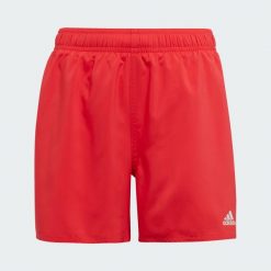 Szorty do pływania Water-Reactive Kids. Białe spodenki dla dziewczynek Adidas, bez wzorów, z materiału, klasyczne, z standardowym stanem. Za 162.95 zł.