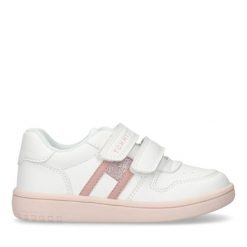 Sneakersy dla dziewczynek Tommy Hilfiger Flag Velcro. Białe buty sportowe dziewczęce Tommy Hilfiger, bez wzorów, bez zapięcia. W wyprzedaży za 258.50 zł.