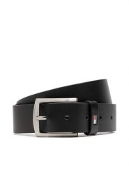 Tommy Hilfiger Pasek Męski New Denton 3.5 Belt AM0AM08360 Czarny. Czarne paski damskie Tommy Hilfiger, bez wzorów, ze skóry. Za 129.99 zł.