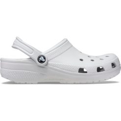 Kapcie Crocs Classic Sabot U Dorosłych. Szare kapcie damskie Crocs, bez wzorów, z materiału. W wyprzedaży za 234.00 zł.