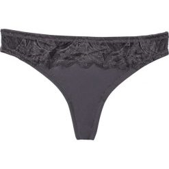 Stringi bonprix ciemnoszary. Szare stringi damskie bonprix, z bawełny. Za 22.99 zł.