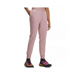 Spodnie dresowe Under Armour RIVAL HI RISE WVN. Czerwone spodnie sportowe damskie Under Armour, s, bez wzorów, z dresówki, na fitness i siłownię. Za 283.10 zł.
