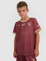 4F Trzecia koszulka klubowa z sezonu 2025/26 dziecięca 4F x Piast Gliwice - multikolor 122/128 (6-8 lat). T-shirty dla chłopców 4f, bez wzorów, z dzianiny, bez ramiączek. Za 269.99 zł.