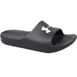 Klapki na basen męskie Under Armour Core Pth Sl. Czarne klapki męskie Under Armour, z materiału. Za 181.00 zł.