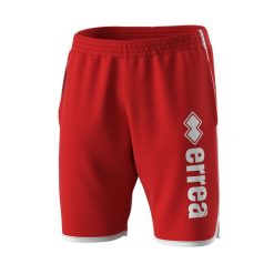 Klasyczne Szorty z logo Errea Essential. Czerwone krótkie spodenki sportowe męskie ERREA, m, bez wzorów, z materiału. Za 80.00 zł.
