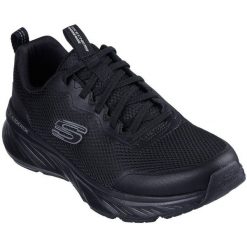 Buty sportowe męskie Skechers Edgeride Rekze. Czarne buty sportowe męskie Skechers, z materiału, bez zapięcia. Za 279.99 zł.