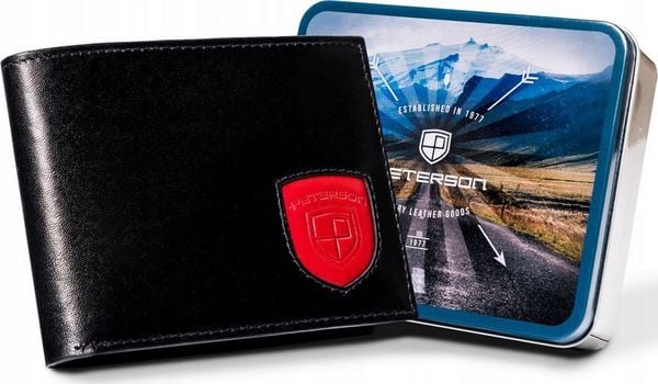 Peterson Duży portfel męski wykonany ze skóry naturalnej - Peterson NoSize. Portfele męskie Peterson, bez wzorów, ze skóry. Za 181.93 zł.