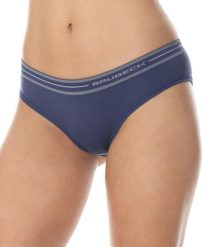 Majtki hipster z wełną merino damskie Brubeck ACTIVE WOOL. Niebieskie bielizna termoaktywna damska Brubeck, l, bez wzorów, z materiału, bez ramiączek. Za 59.99 zł.