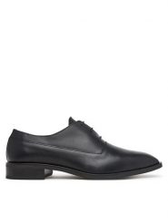 Calvin Klein Półbuty Slim Ess Oxford Lth HM0HM02274 Czarny. Czarne eleganckie półbuty Calvin Klein, ze skóry, wizytowe, bez zapięcia. Za 649.99 zł.